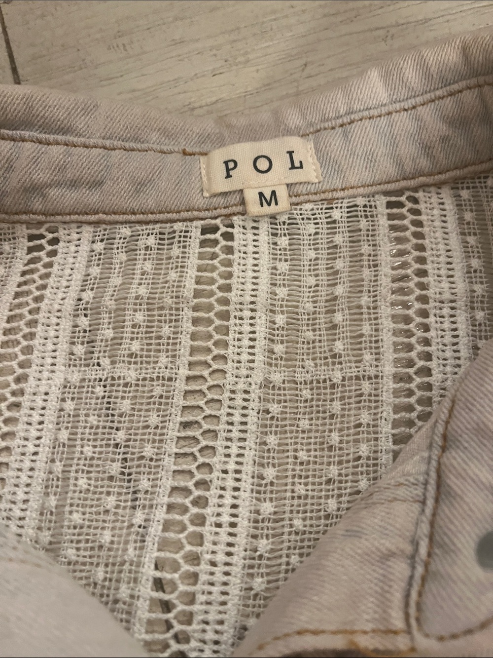 POL Beige Patchwork Midi Shirt Dress - Picture 8 of 11
